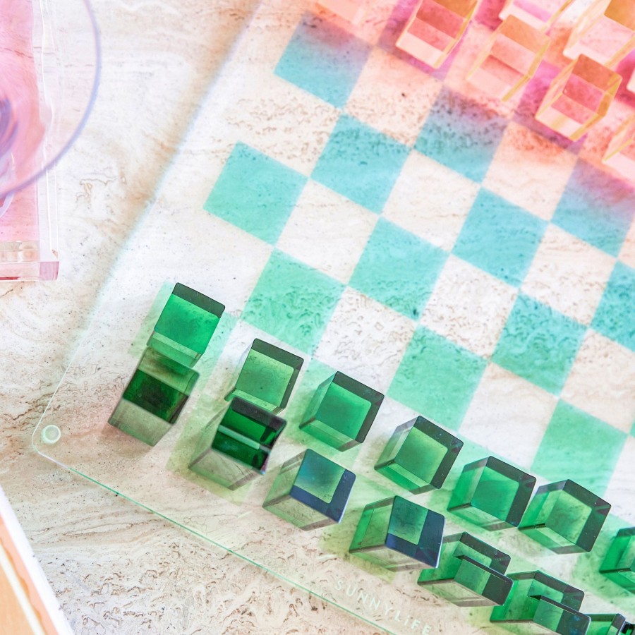 Accessories Sunny Life | Lucite Chess & Checkers