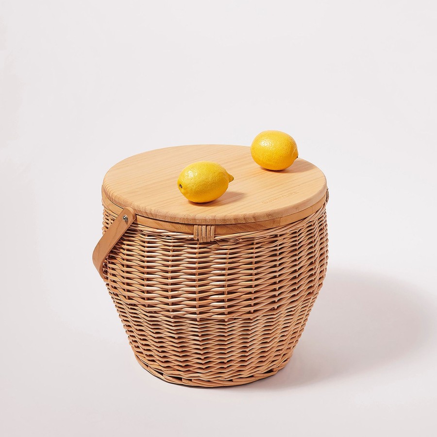 Picnic Sunny Life | Round Picnic Cooler Basket